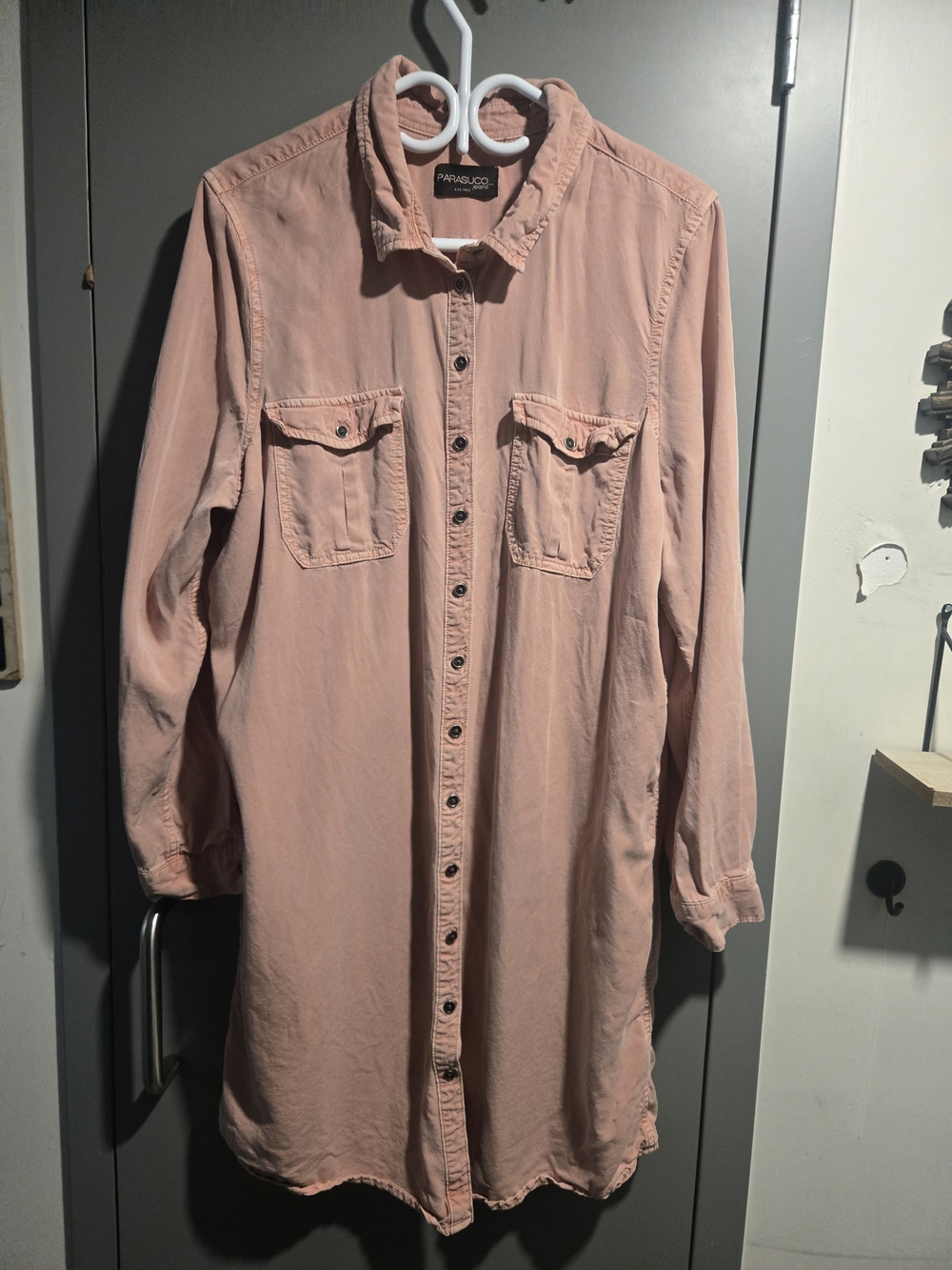 Parasuco - Dusty Pink Shirt Dress No TIE XL